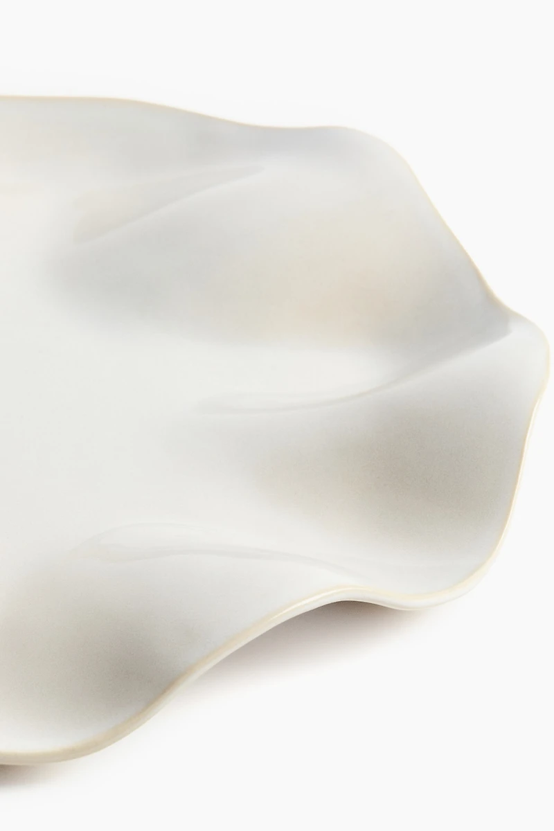 Sculptural Stoneware Serving Plate
