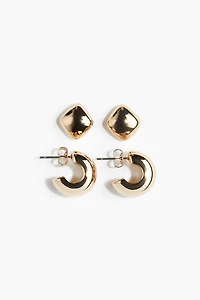 2 Pairs Earrings