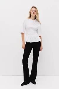 Pantalon évasé en jersey