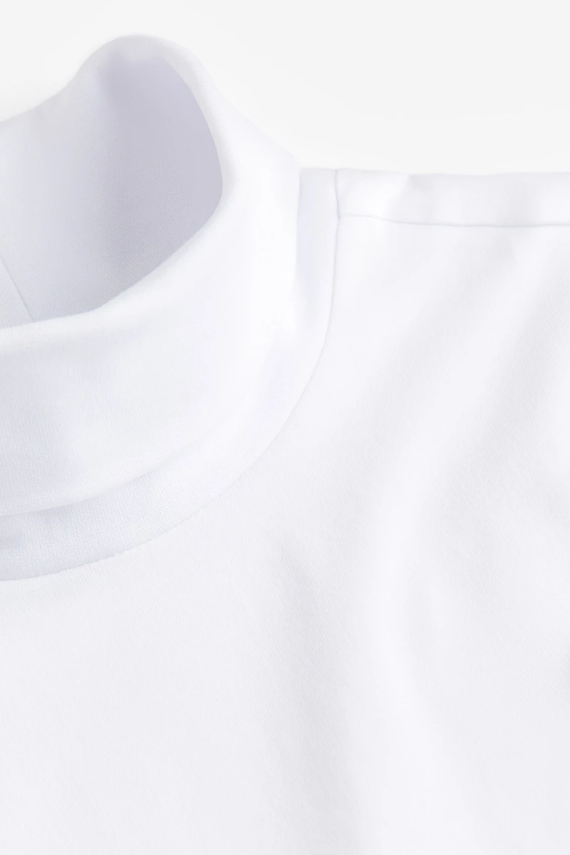 Slim Fit Cotton Turtleneck Shirt