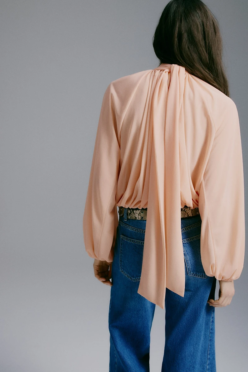 Tie-Neck Blouse