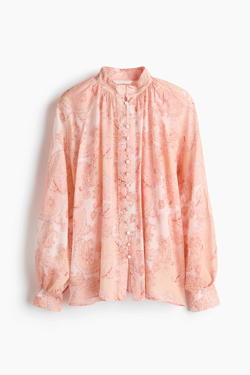 Oversized Lyocell Blouse