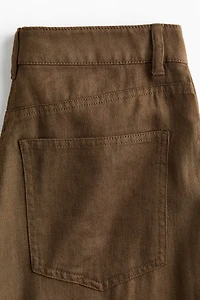 Linen-Blend Pants