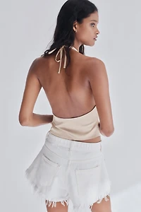 Haut asymétrique avec dos nu
