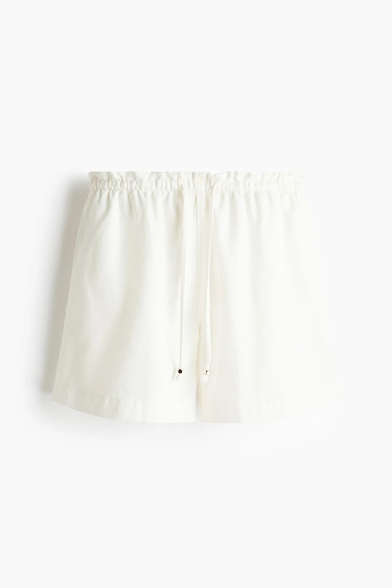 Denim Drawstring Shorts