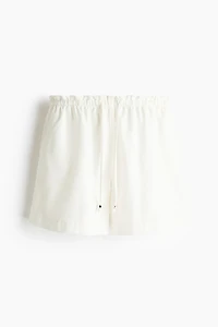 Denim Drawstring Shorts