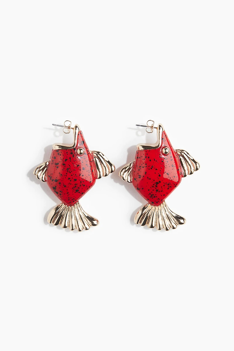 Fish-Shaped Earrings