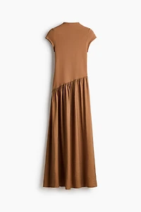 Robe asymétrique bi-matière
