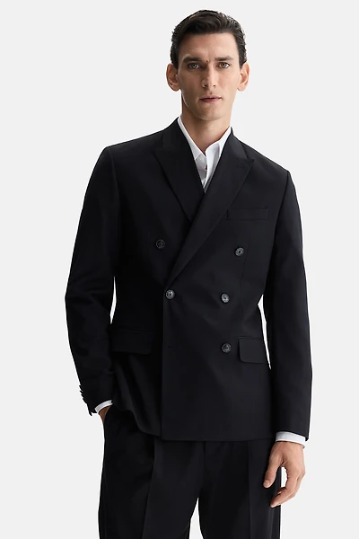 Regular-Fit Double-Breasted Jacket
