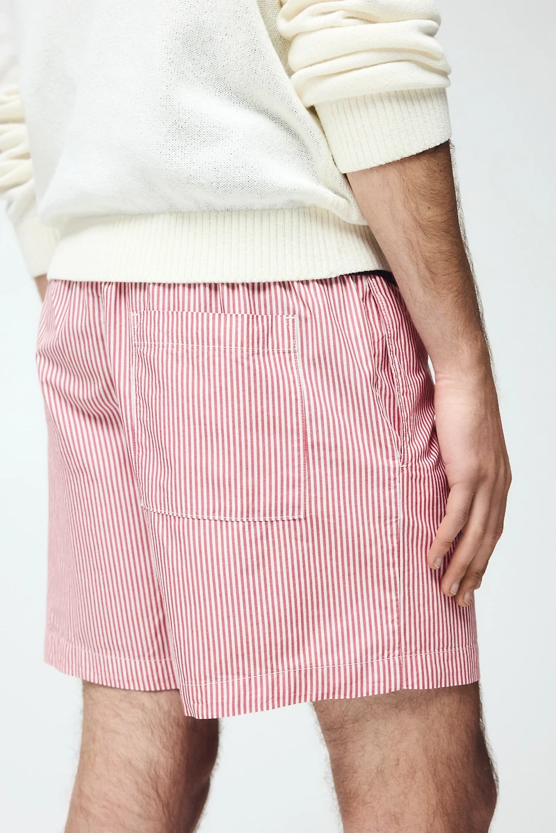Regular-Fit Cotton Shorts