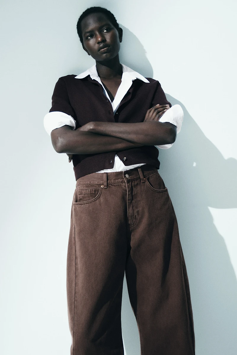 Barrel Regular Waist Jeans