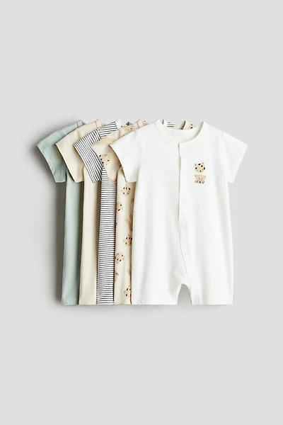 5-pack Cotton Pajama Jumpsuits