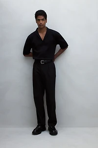 Regular-Fit V-Neck Polo Shirt