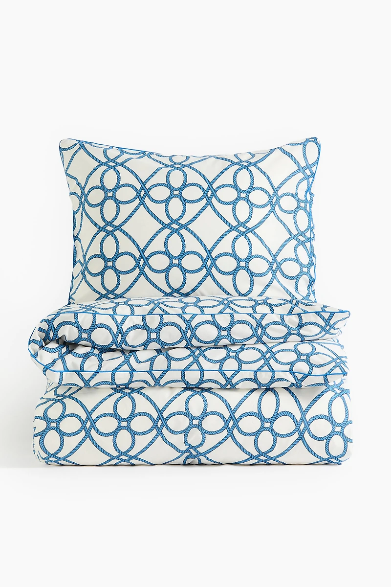 Patterned Twin Duvet Cover Set