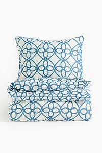 Patterned Twin Duvet Cover Set