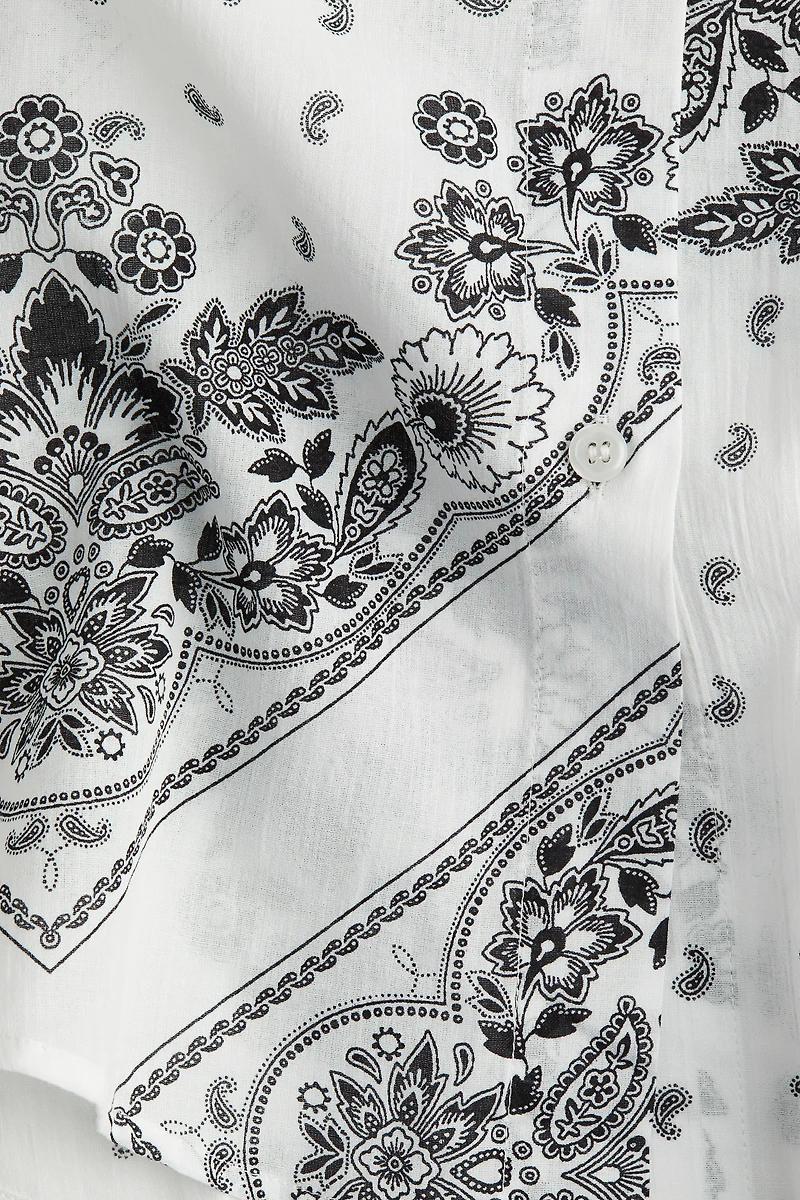 Chemise de plage froissée