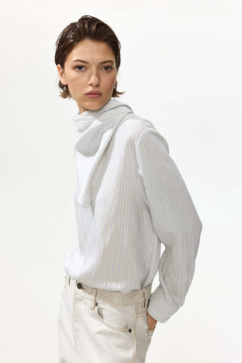 Blouse with Scarf