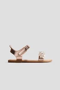Appliquéd Sandals