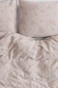 Floral Cotton King/Queen Duvet Cover Set