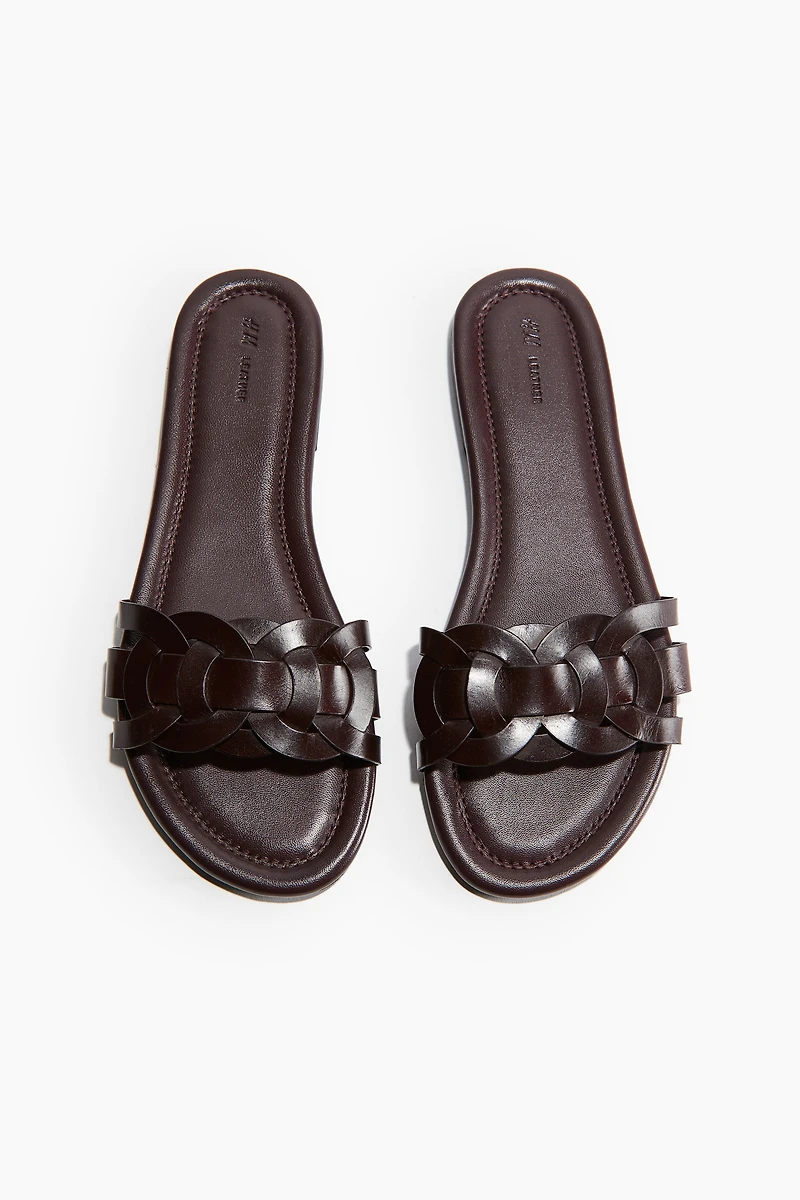 Sandales en cuir