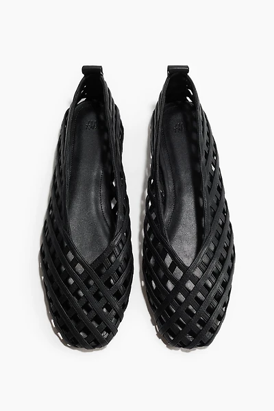 Braided-Look Ballet Flats