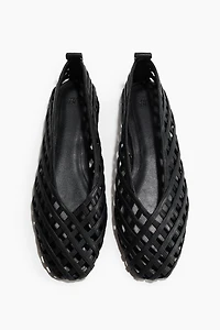 Braided-Look Ballet Flats