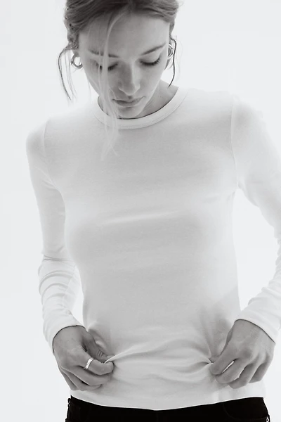 Long-sleeved Jersey Top