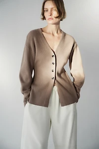 Cardigan with Defined Waist