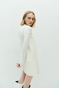 Crocodile-patterned mini dress