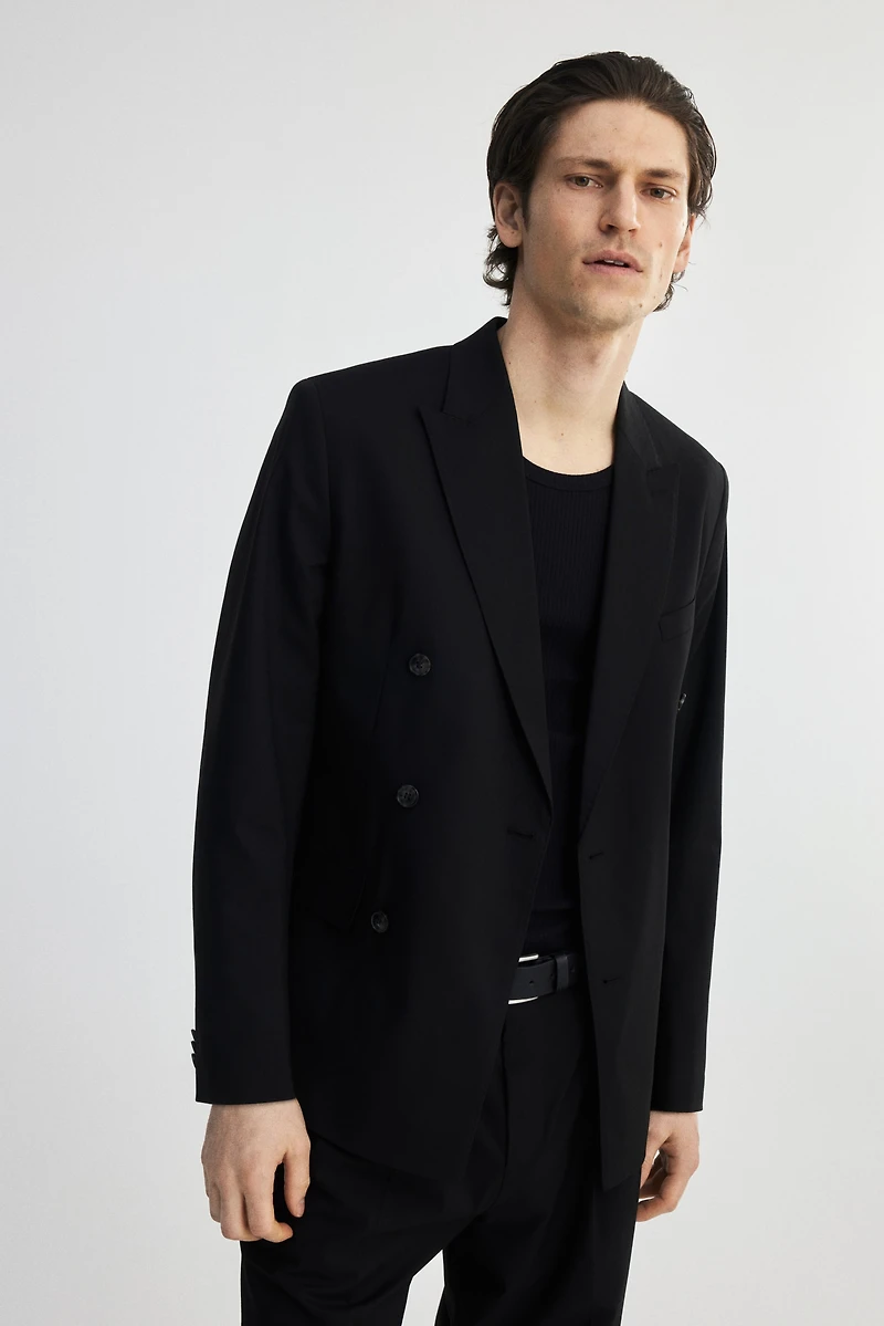 Regular-Fit Double-Breasted Jacket