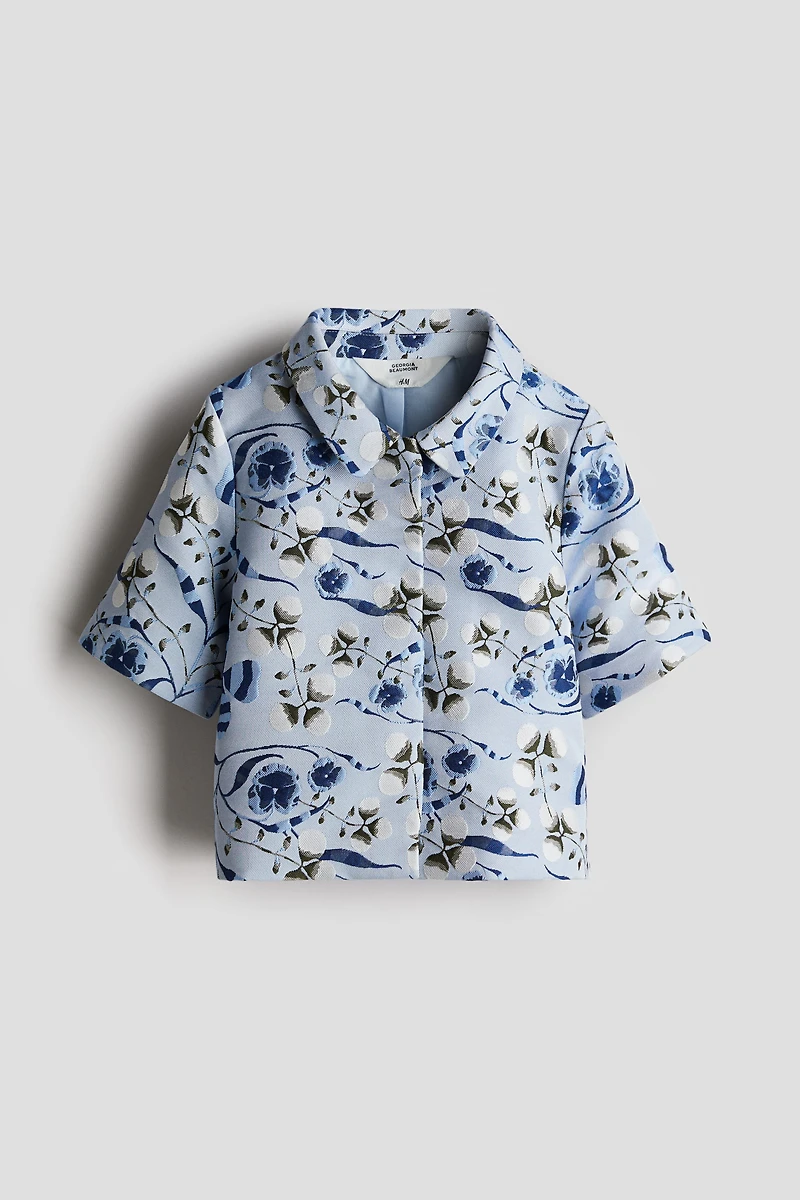 Jacquard-Weave Jacket
