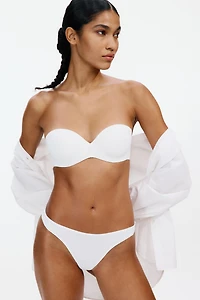 Padded Microfiber Balconette Bra