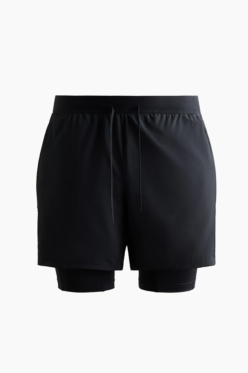 Double-Layered Sports Shorts with DryMove™