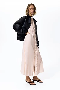 Robe en coton avec dentelle