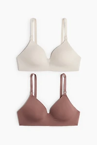 MAMA 2-pack Padded Soft-cup Nursing Bras