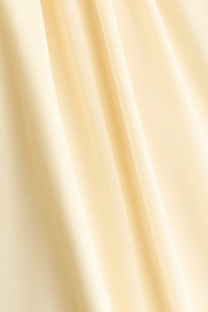 Lace-Inset Chiffon Dress