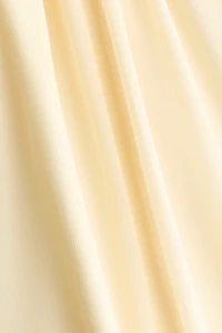 Lace-Inset Chiffon Dress