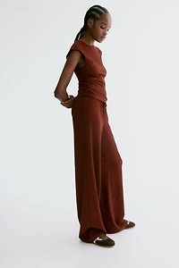 Textured Jersey Pants