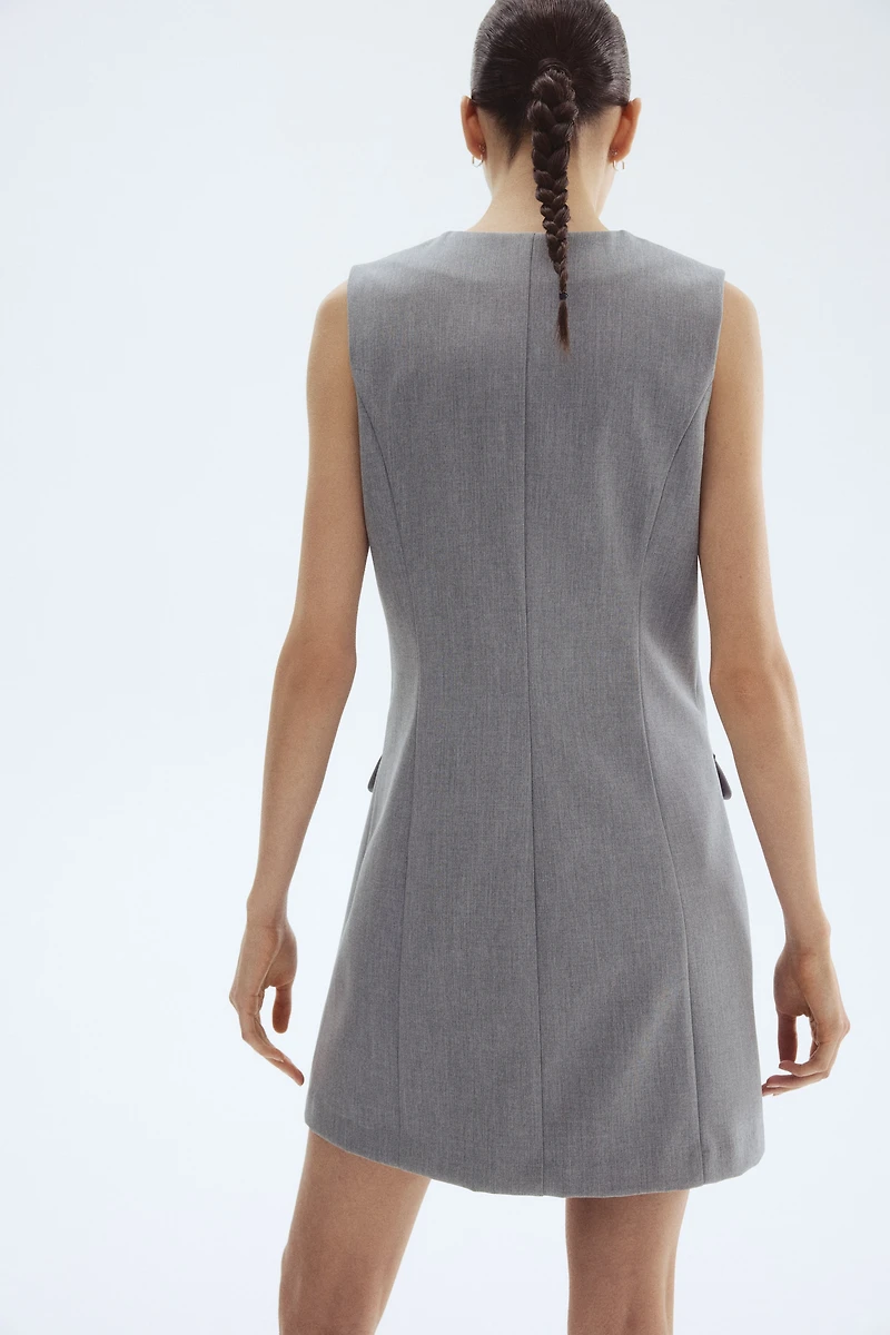 Button-Front Dress