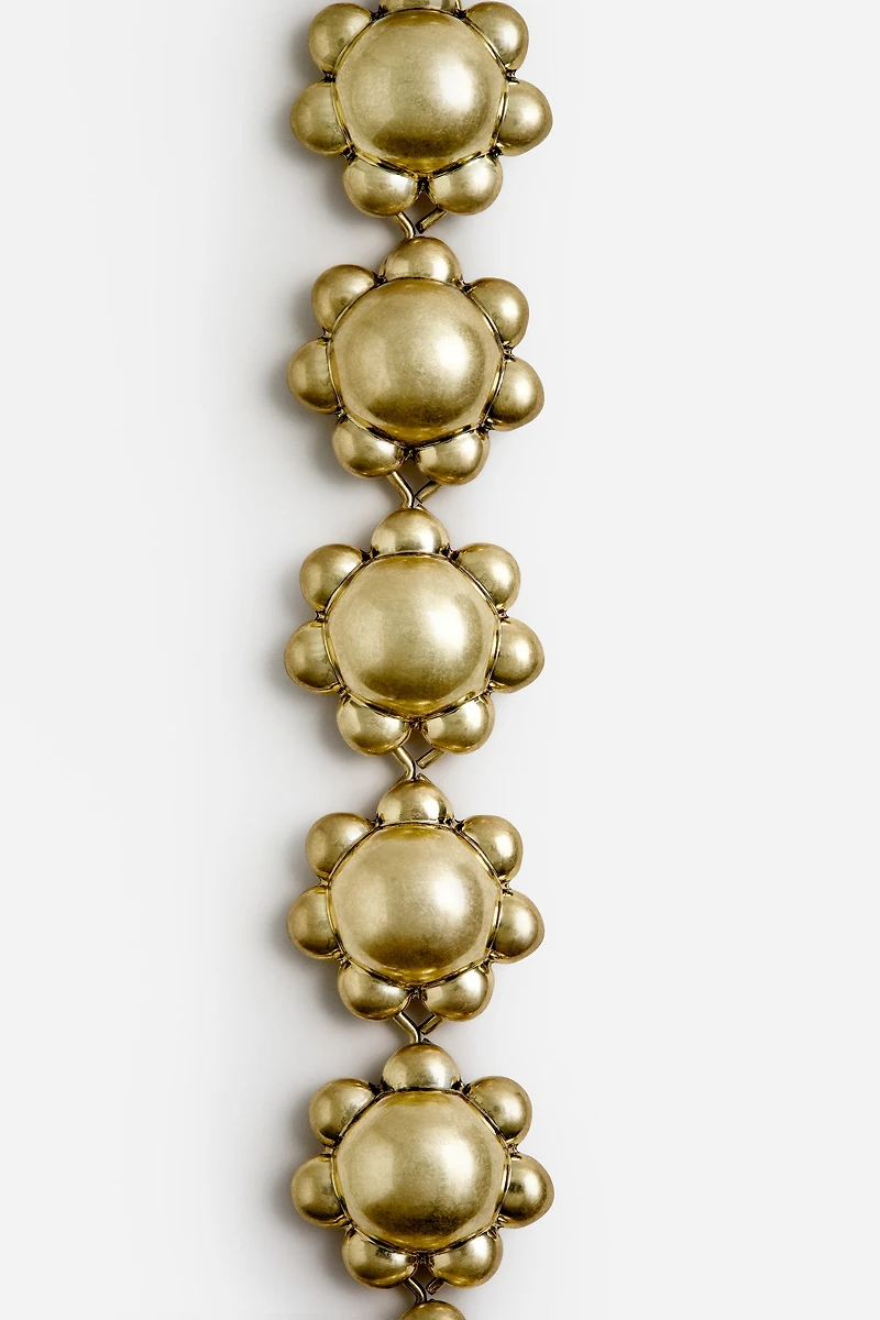 Collier fleur épais