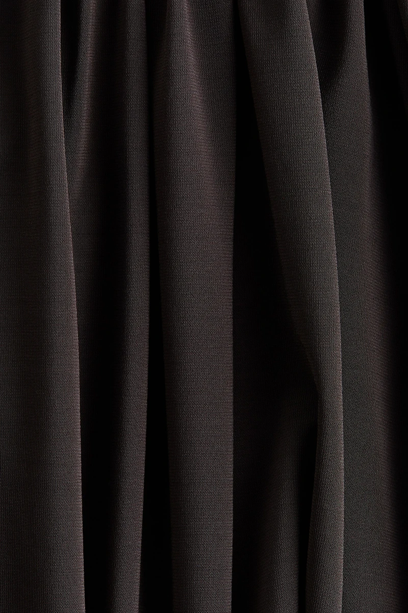 Draped drawstring-detail top