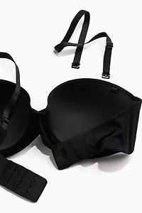 Padded Microfiber Balconette Bra