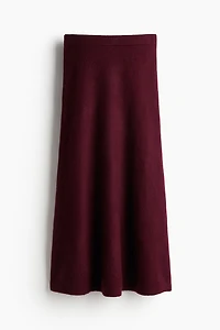 Flared Knit Skirt