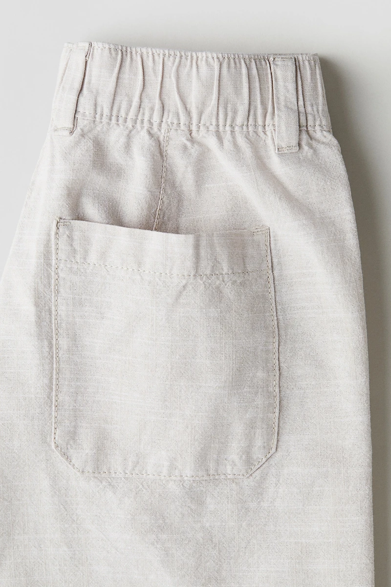 Short coutil en coton