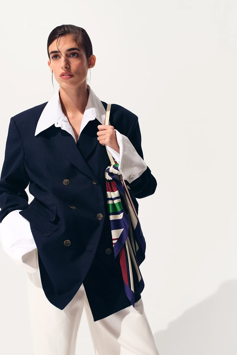 Oversized Double-Breasted Blazer