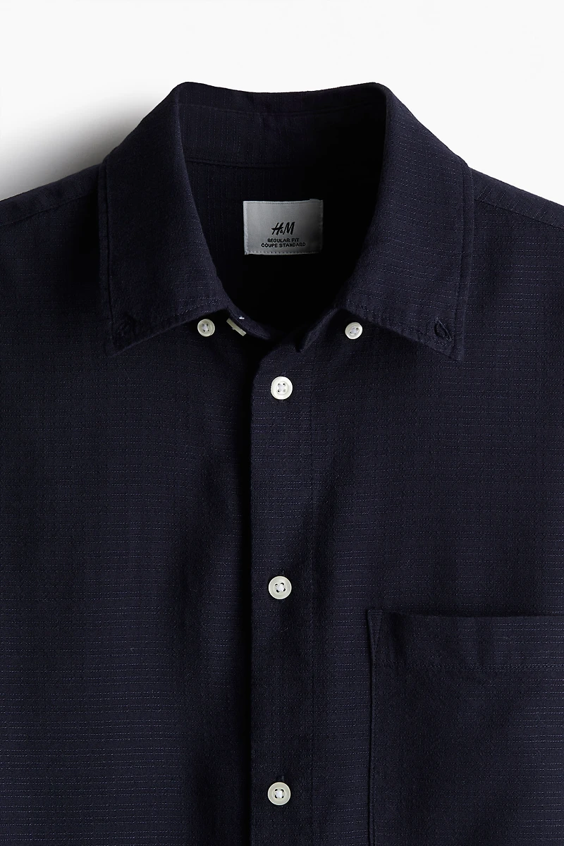 Chemise texturée classique