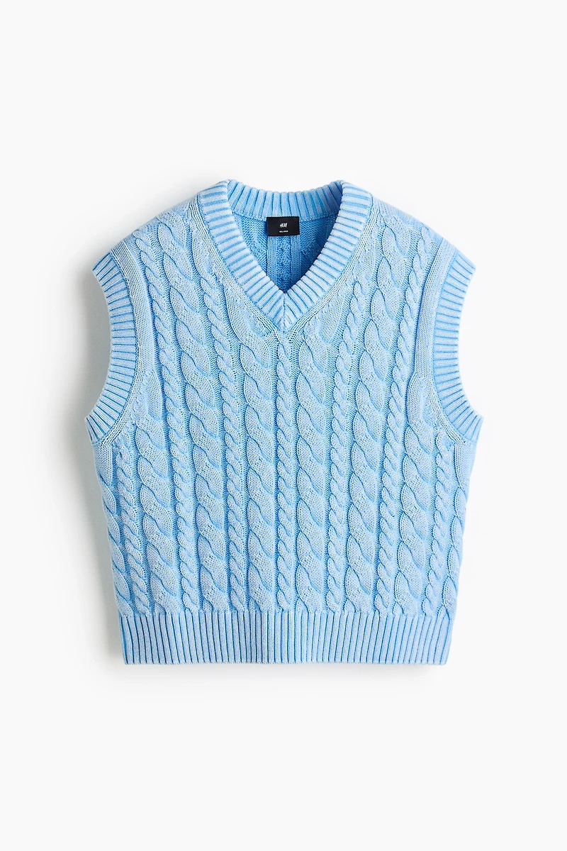 Relaxed-Fit Cotton Sweater Vest