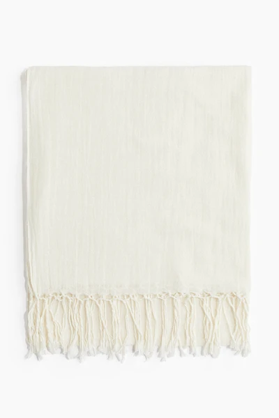 Linen-blend Shawl