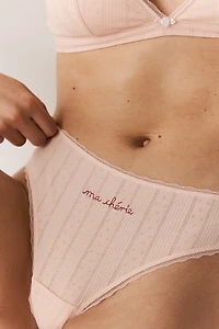 2-Pack Pointelle Thong Briefs