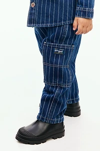 Striped Cotton Jeans